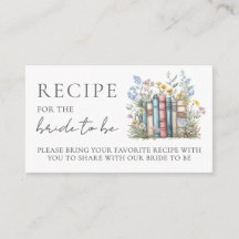 Book Bridal Shower Recipe