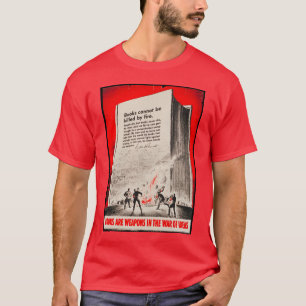 book burning WWII poster t-shirt