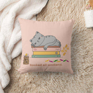 Book Cat Cushion