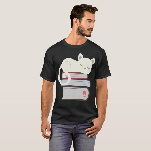 Book Cat T-Shirt (Front Full)