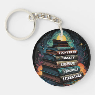 Book Choices Humour Key Ring