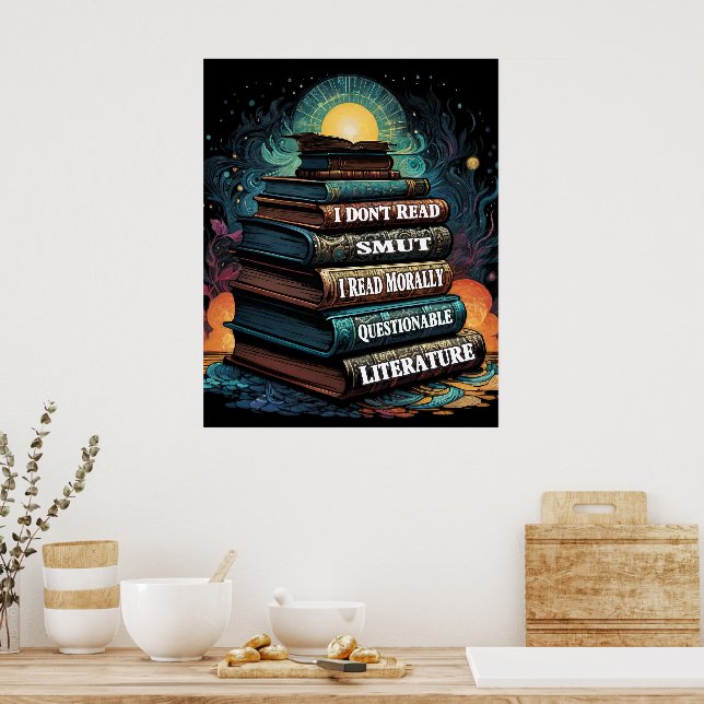 Book Choices Humour Poster (Kitchen)