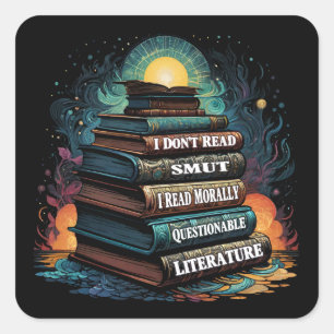 Book Choices Humour Square Sticker
