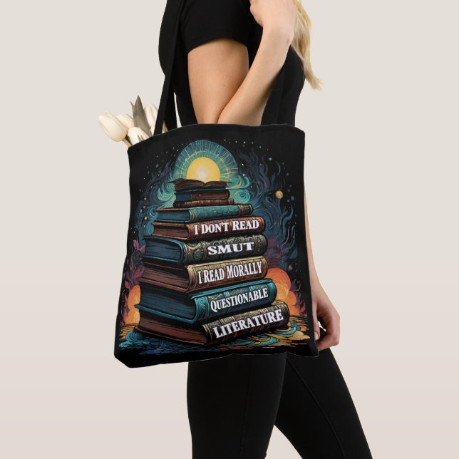 Book Choices Humour Tote Bag (Close Up)