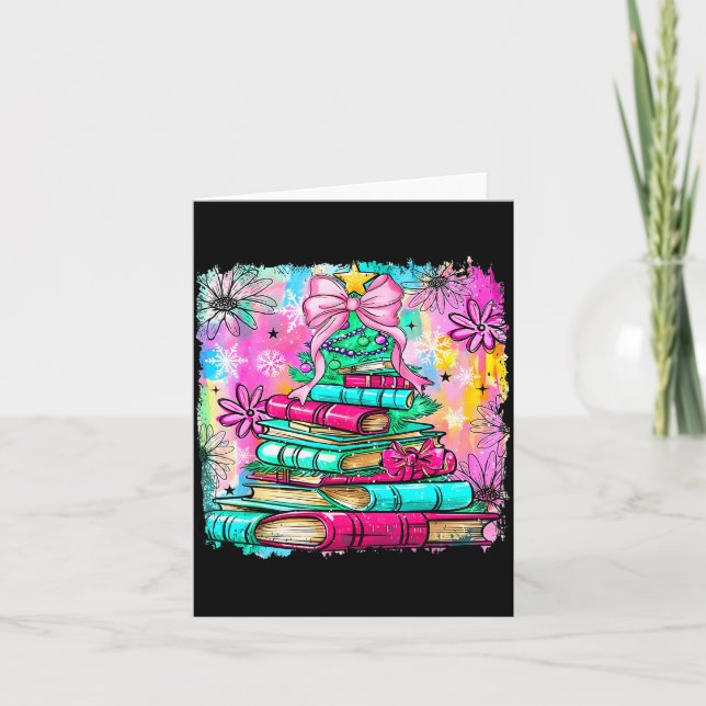 Book Christmas Tree Lights Teacher Librarian Book  Card (Front)
