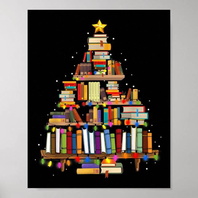 Book Christmas Tree Lights Teacher Librarian Read  Poster (Front)