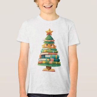 Book Christmas Tree Tri-Blend Shirt