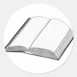 Book Classic Round Sticker