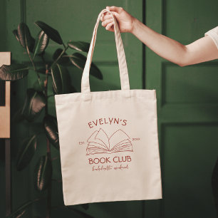 Book Club Bachelorette Bookish Hand Drawn  Tote Bag