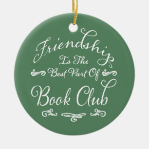 Book Club Best Friendship Ceramic Tree Decoration