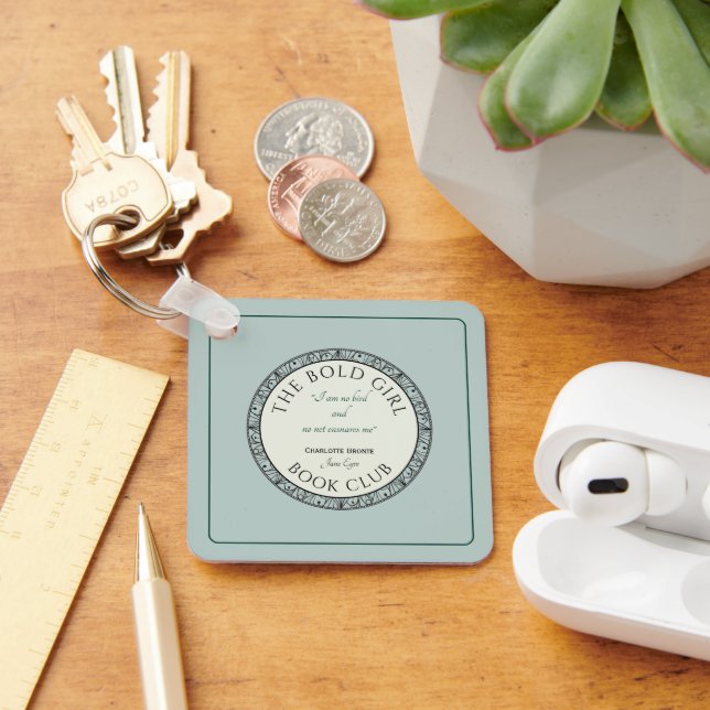 Book Club Blue Customised Keychain (Desk)