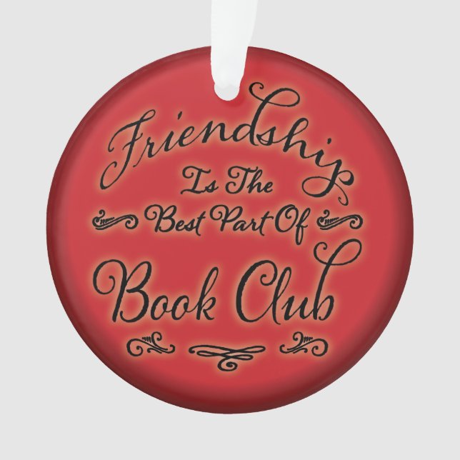 Book Club / Book Group Friendship Ornament (Front)