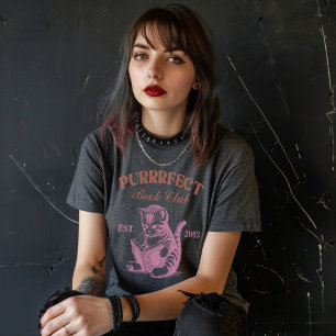 Book Club Cat Purrrfect Tri-Blend Shirt