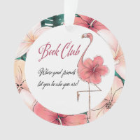 Book Club Chic Pink Flamingo Funny Friend