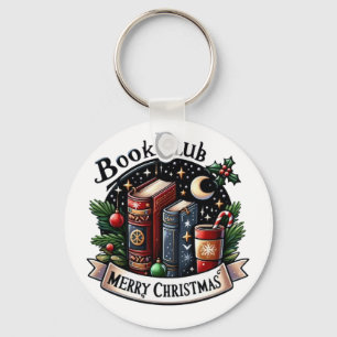 Book Club christmas  Key Ring