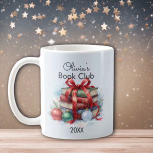 Book Club Christmas Personalised Coffee Mug