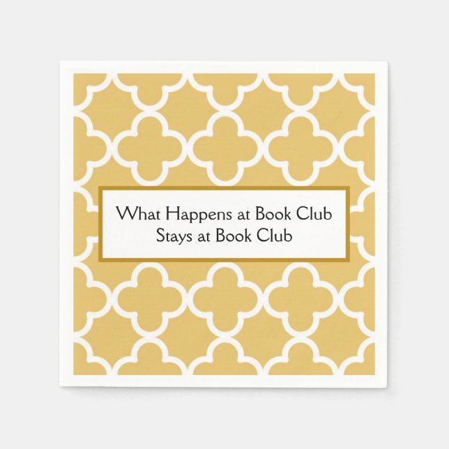 Book Club Cocktail Napkins (Front)