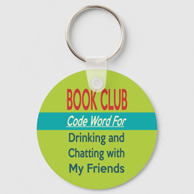Book Club - Code Word Key Ring (Front)