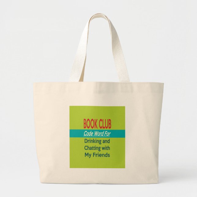 Book Club - Code Word Large Tote Bag (Front)