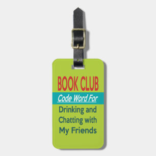 Book Club - Code Word Luggage Tag