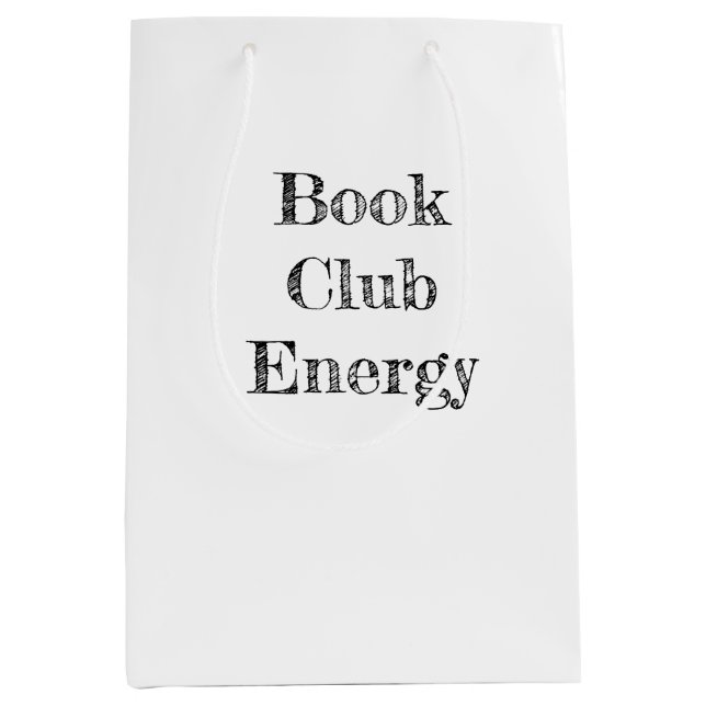 Book Club Energy Medium Gift Bag (Front)