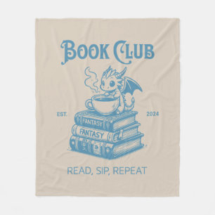 Book Club Fantasy Dragon Lovers Fleece Blanket