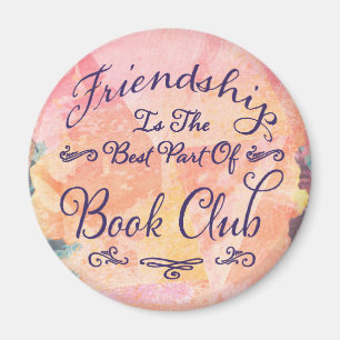 book club friendship bibliophile watercolor magnet
