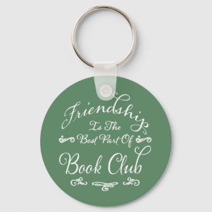 Book Club Friendship Key Holder Green Key Ring