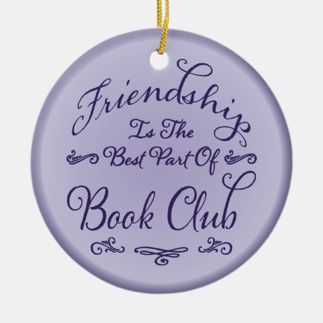 Book Club Friendship Ornament (Front)