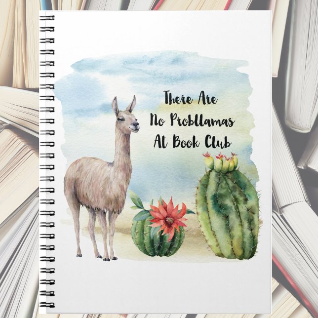 Book Club Funny Llama Journal (Book Club - Funny and cute llama design. Keep notes of your latest reads or a list of books.)