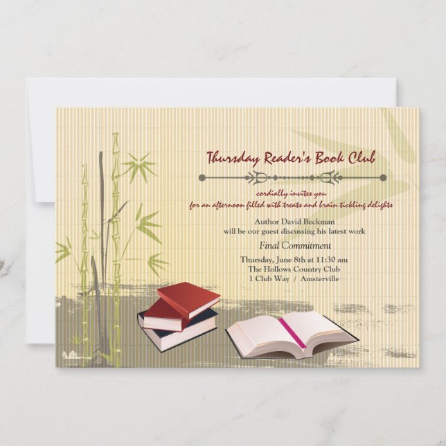Book Club Gathering Invitation (Front)