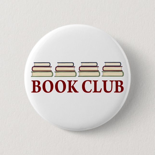Book Club Gift For Readers 6 Cm Round Badge (Front)