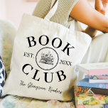 Book Club Gift Personalised Readers Tote Bag<br><div class="desc">For the book club,  book club members. Gift a tote bag to a book club member. Easily personalised with the inclusion of the year the book club was established and book club name which appears in a pretty calligraphy script font.</div>