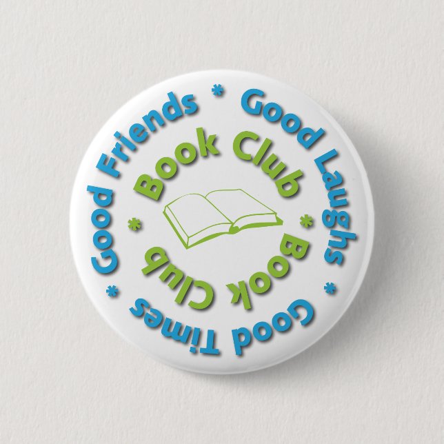 book club good friends 6 cm round badge (Front)