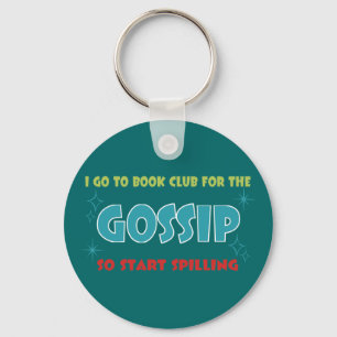 book club gossip key ring