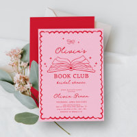 Book Club Hand Drawn Bridal Shower