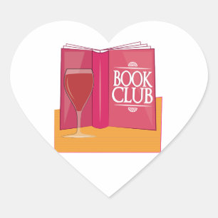 Book Club Heart Sticker
