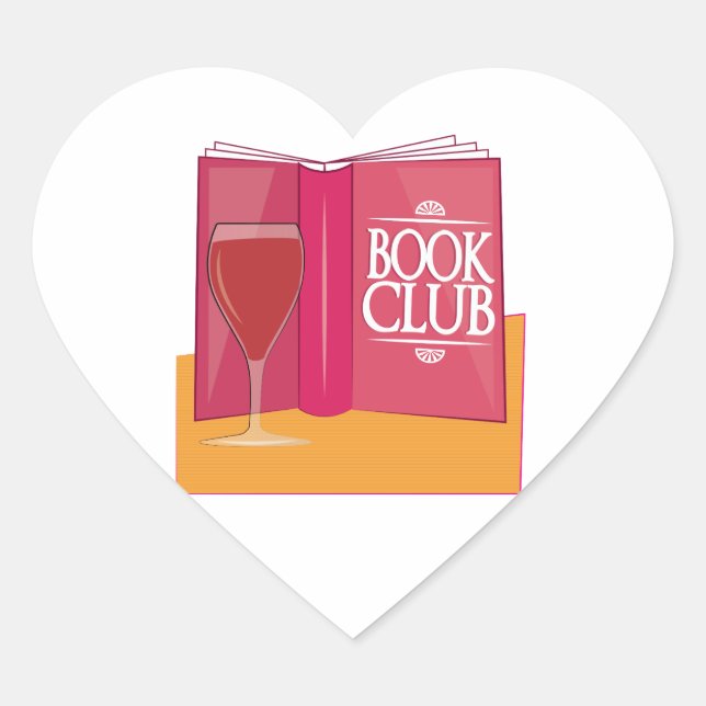 Book Club Heart Sticker (Front)
