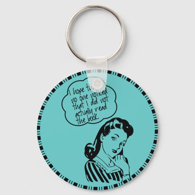 Book Club - I Hope - Retro Key Ring (Front)