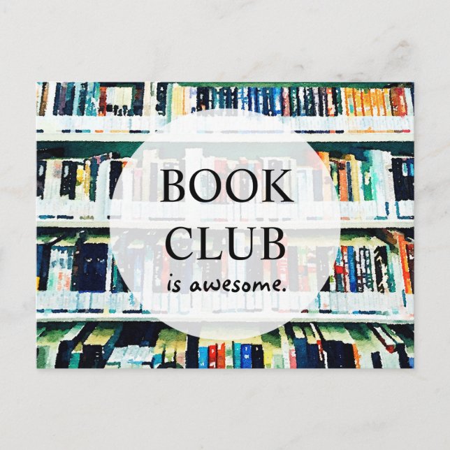 Book Club Invitation Postcard (Front)