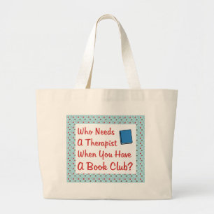 book club large tote bag