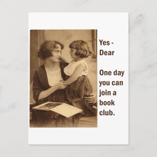 book club mother and daughter postcard (Front)