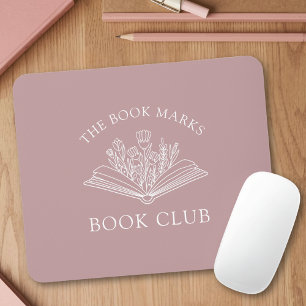 Book Club Name Bookish Personalized Gift Mouse Mat