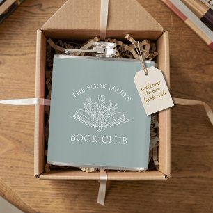 Book Club Name Personalized Gift Favor Hip Flask