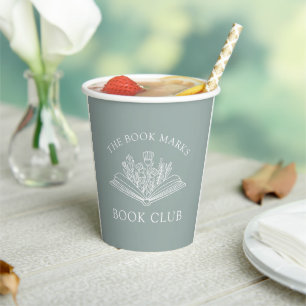 Book Club Name Personalized Paper Cups
