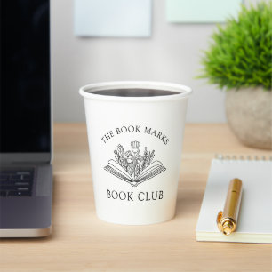 Book Club Name Personalized Paper Cups