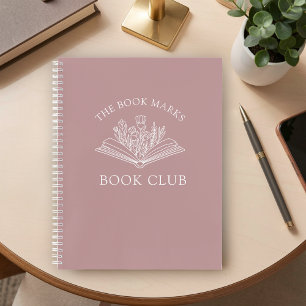 Book Club Name Personalized Spiral Notebook
