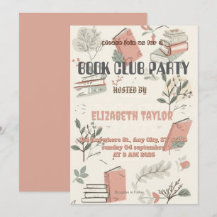 Book Club Party Invitation – Cozy Reading Night