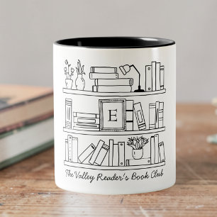 Book Club Personalized Gift Two-Tone Coffee Mug
