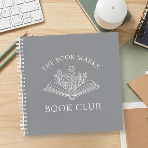 Book Club Personalized Name Gift Spiral Notebook